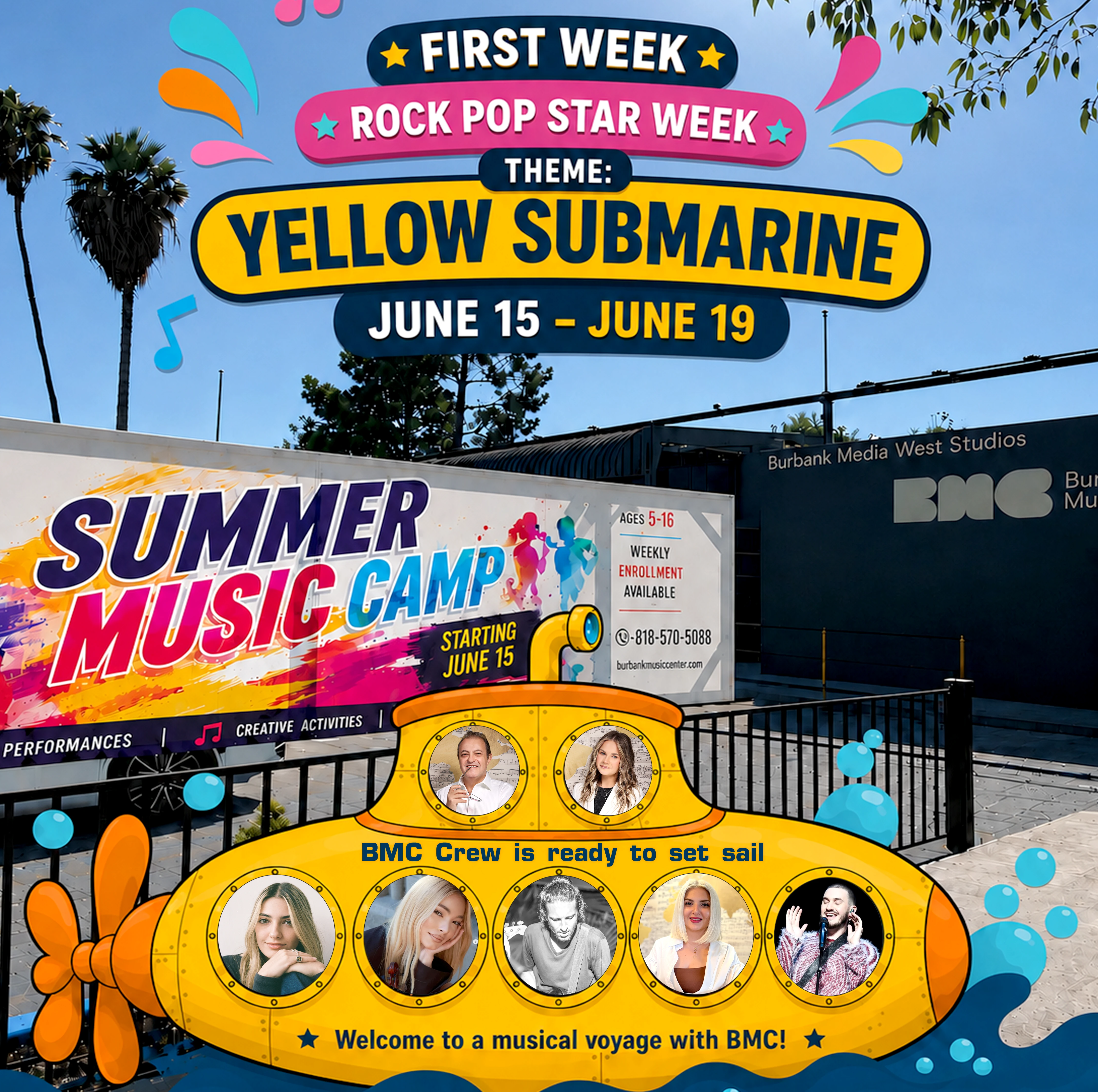 Yellow Submarine Week at BMC Summer Music Camp 2026